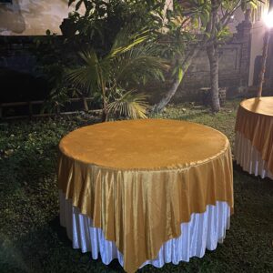 sewa meja bundar dengan ukuran diameter 120cm